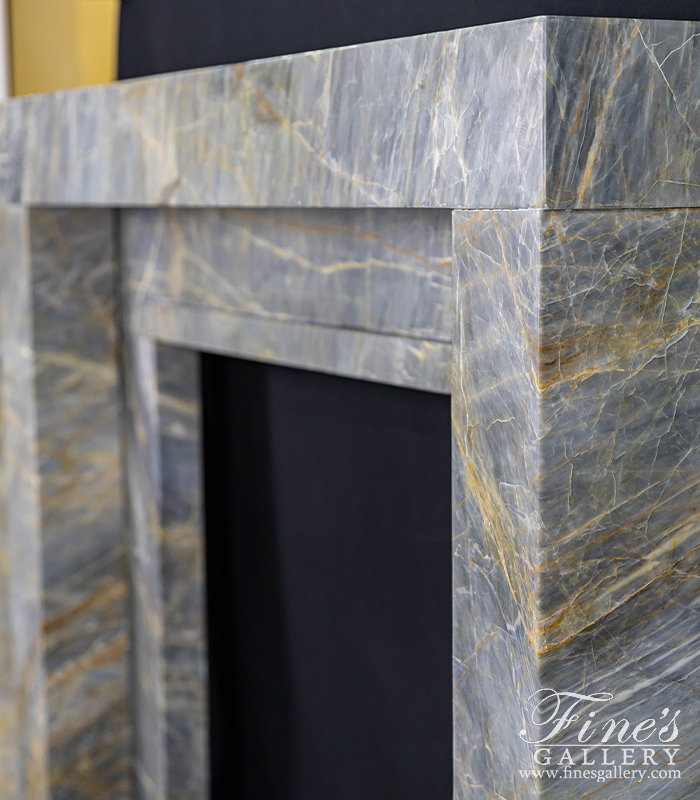 Marble Fireplaces  - Contemporary Surround In Breccia Antique Marble.  - MFP-2298